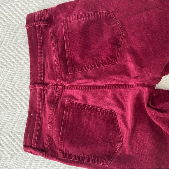 Loft velvet pants, red size 28 - Picture 2 of 9